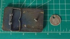 Vtg AUSTIN Red Diamond Explosives Belt Buckle Lot