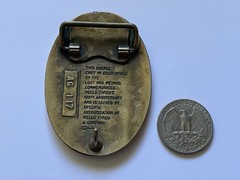 Vintage 1977 Wells Fargo Agent 125th Anniversary Solid Brass Belt Buckle AG 117