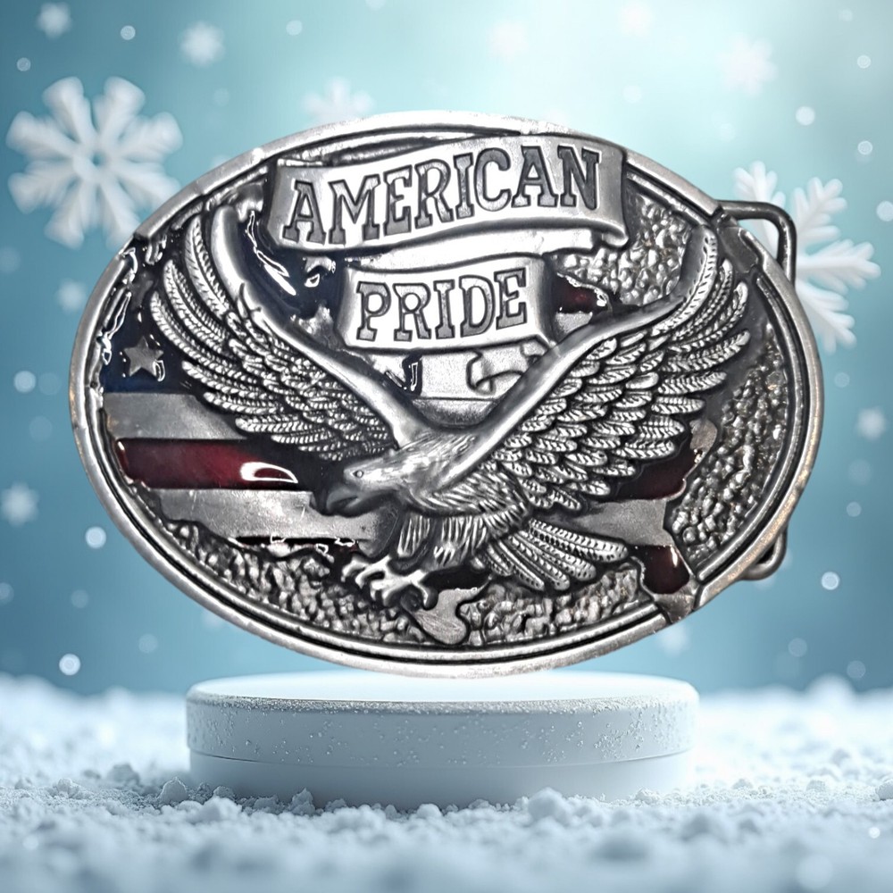 American Pride Eagle And The United State Flag Design Cowboy Belt Buckles