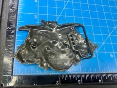 Vampire Skull Head Crossed Sabers Swords Pirate Theme Gothic Punk Belt Buckle