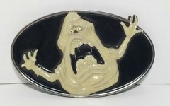 2010 GHOST BUSTERS THE MOVIE Slimer BELT BUCKLE -Slimer Glows In The Dark