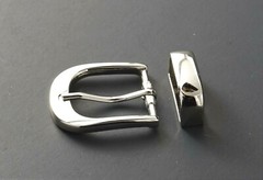 1 inch (25mm) metal pin buckle(216AB) w/metal keeper in silver color USA