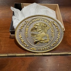 North American Hunting Club Wings of Gold Mens Wstrn Belt Buckle