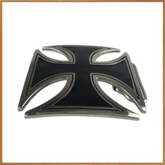 IRON CROSS BELT BUCKLE maltese cross chopper motorcycle outlaw biker buckle