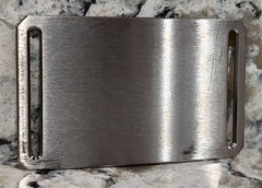 GRIP6 BELT BUCKLE – TITANIUM – CLASIC in NATURAL – 1.5 INCH WIDE – WOMEN and MEN