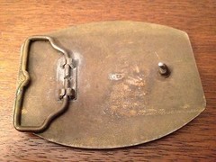 Men&rsquo;s Brass Belt Buckle NRA Whittington Center 1973-88 15 Years Of Shooting