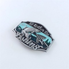 Vintage Style Rather Be Fishing Fish Belt Buckle also Stock in US