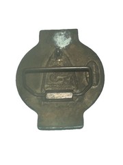Vtg Belt Buckle Permastran Fiber Glass Pipe Boxing Glove The Light Heavyweight