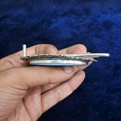 Handmade Belt Buckle For Men&rsquo;s Silver Plated Gemstone Men&rsquo;s Vintage Accessories