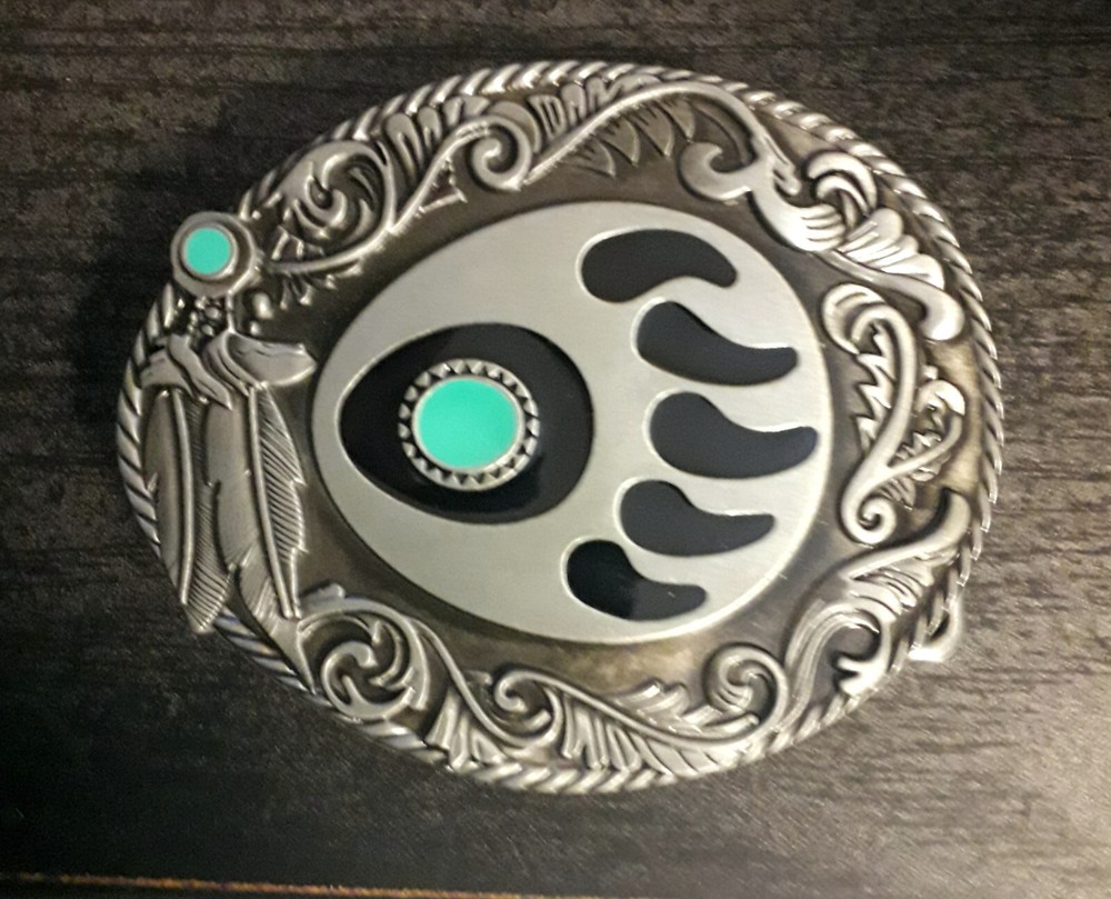Belt buckle bear paw black bear grizzly brown bear belt buckle bear claw