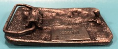 Case IH Limited Edition Brass Tractor Combine EUC (A) Vintage Belt Buckle 1985