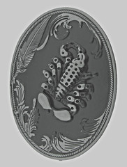 Scorpion Belt Buckles Vintage Men Black Metal Zodiac Sign Western Cowboy Rodeo