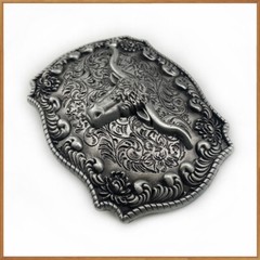 Golden Bull Head Bull Belt Buckle for Male-Western Rodeo Cowboy Belt Buckles NEW