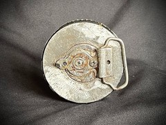 “War Cry: The Iron Martyr” Skull Gothic Ind. Belt Buckle OOAK Darren McNeese