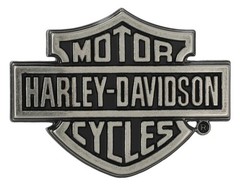 Harley-Davidson Men&rsquo;s Bar & Shield Logo Belt Buckle, Silver Nickel Finish