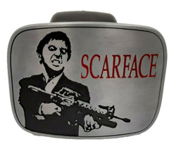 Scarface / Holding Gun – Large Metal Belt Buckle – Brand New Sealed – Vintage