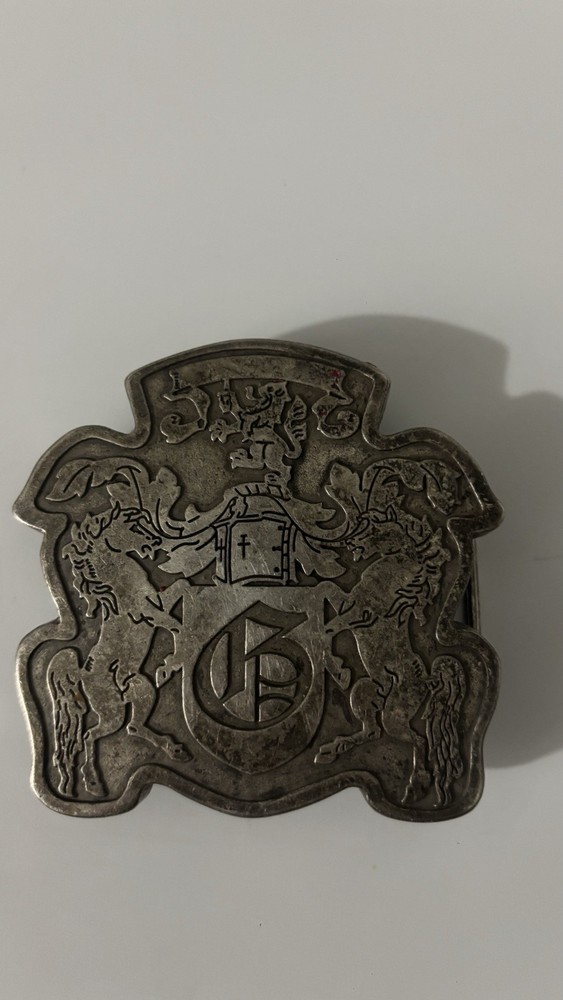 VINTAGE HORSE THEME CREST BELT BUCKLE – GW-9