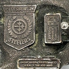 Great American Products Pittsburgh Steelers NFL Metal Belt Buckle for Men 1.5&Prime;