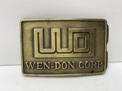Vintage WEN-DON CORP 3D Belt Buckle 3-1/4&Prime; x 2-1/8” Ray’s Specialty￼