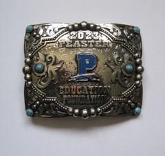 New Shea Michelle 2023 Peaster Education Foundation Belt Buckle 3 1/2&Prime; x 4 7/8&Prime;