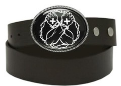 Straight Edge Belt Buckle – Hardcore Punk Music Handmade Artisan Buckle – 279