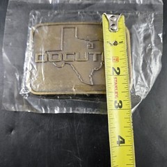 Docutel Belt Buckle w Original Packing Sealed Money Associates Florida Texas VG6