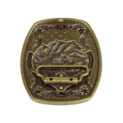 American Flag USA Lion Head Stars Belt Buckle Antique Bronze Fits 1.5 inch Belts