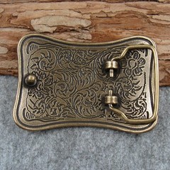 Heavy duty Solid Brass Belt Buckles For 1.5&Prime; Plate Pin western Buckle Z167