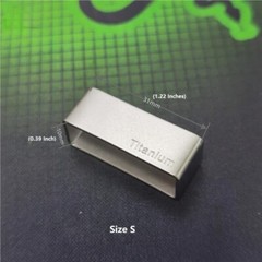 Pure Titanium Belt Loop Keeper Women Men&rsquo;s Belt Buckle Accessories Strap Ring