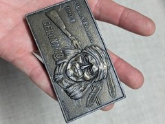 vintage GERONIMO belt buckle NATIVE AMERICAN solid brass INDIAN st louis WESTERN