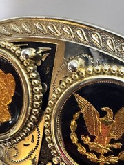 24k GOLD PLATED VINTAGE BELT BUCKLE RARE
