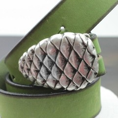 Pine Cone Belt Buckle – Rustic Natural Metal Belt Buckle