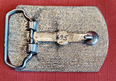 VTG Rectangle Canadian Club Whisky Belt Buckle Silver Toned Fits 1.5&Prime; Belt