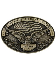 Montana Silversmiths Men's Soaring Eagle Arms Belt Buckle – A877