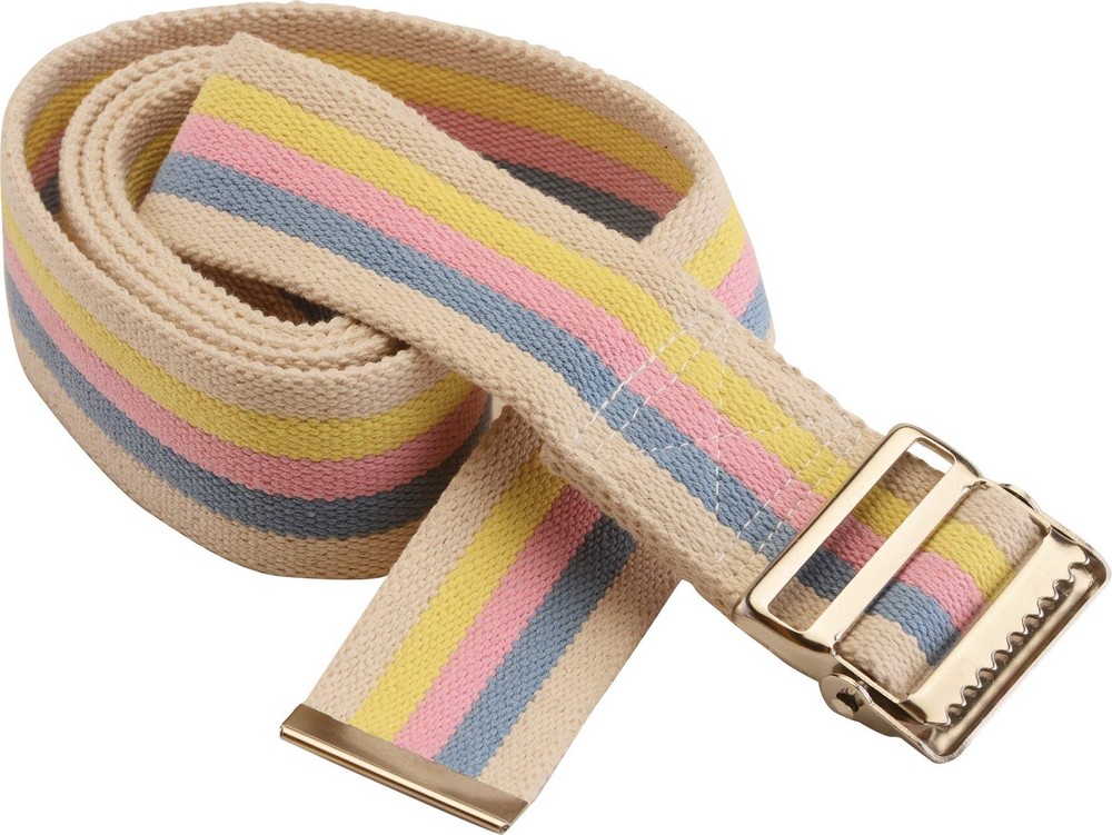 NOVA Medical Gait Belt 52&Prime; Metal Buckle Stripes 52 Inch,