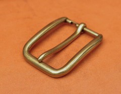 Retro Brass Long Big Heavy Single Prong Pin Leather Belt Buckle Fits 40MM Strap
