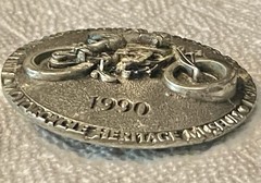 RARE NOS 1990 Belt Buckle Motorcycle Heritage Museum Commemorative Collectible