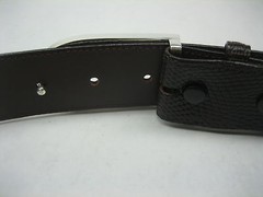 STERLING SILVER 925 SOLID SUZY BUCKLE.WITH GENUINE LIZARD 1.5&Prime; BELT MADE IN USA