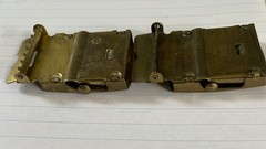 Belt Buckles Vintage Military U.S. RAU And U.S. 2 Brass