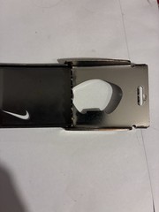 Nike Swoosh Belt Buckle W Bottle Opener In Silver Tone
