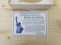 1984 Statue of Liberty 100th Year Commemorative Belt Buckle Never Worn #024759