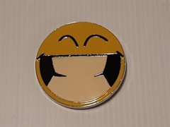 HAPPY SMILEY FACE EMOJI Metal Belt Buckle