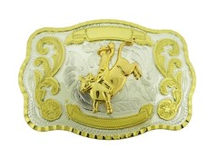 Bull Belt Buckle OX New Men Women Western Cowboy Cowgirl Rodeo Gold Silver Metal