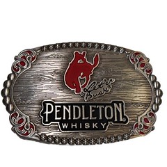 PENDLETON WHISKY Belt Buckle Montana Silversmiths LET&rsquo;ER BUCK PROMO, 2023, NEW