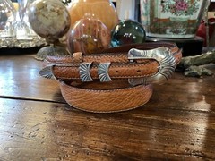 Alexander Kalifano James Reid Dgn Sterling Silver Belt Buckle 38-41-1.25/.75🦬✅