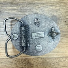 Vtg 1977 Bergamot Baseball Belt Buckle Pitcher Catcher Batter Umpire O-85