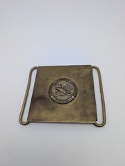 Vintage NRA National Rifle Association Military Style Brass Belt Buckle RFL8