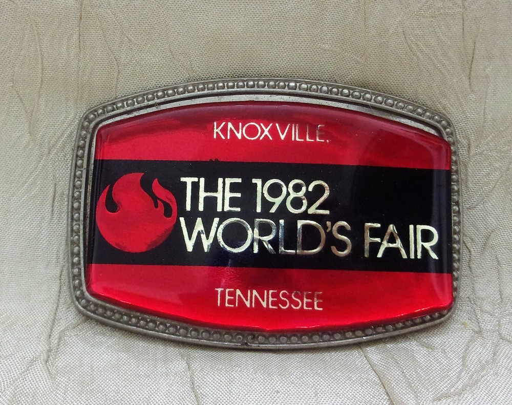 The 1982 World&rsquo;s Fair Vintage Belt Buckle Knoxville Tennessee