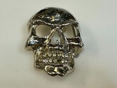 Skull Head with Rhinestone Teeth Halloween Gothic Punk Belt Buckle by Rock Rebel