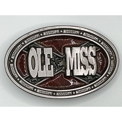 Vintage 1995 Ole Miss Rebels Belt Buckle Precision Incentives Mississippi 4624